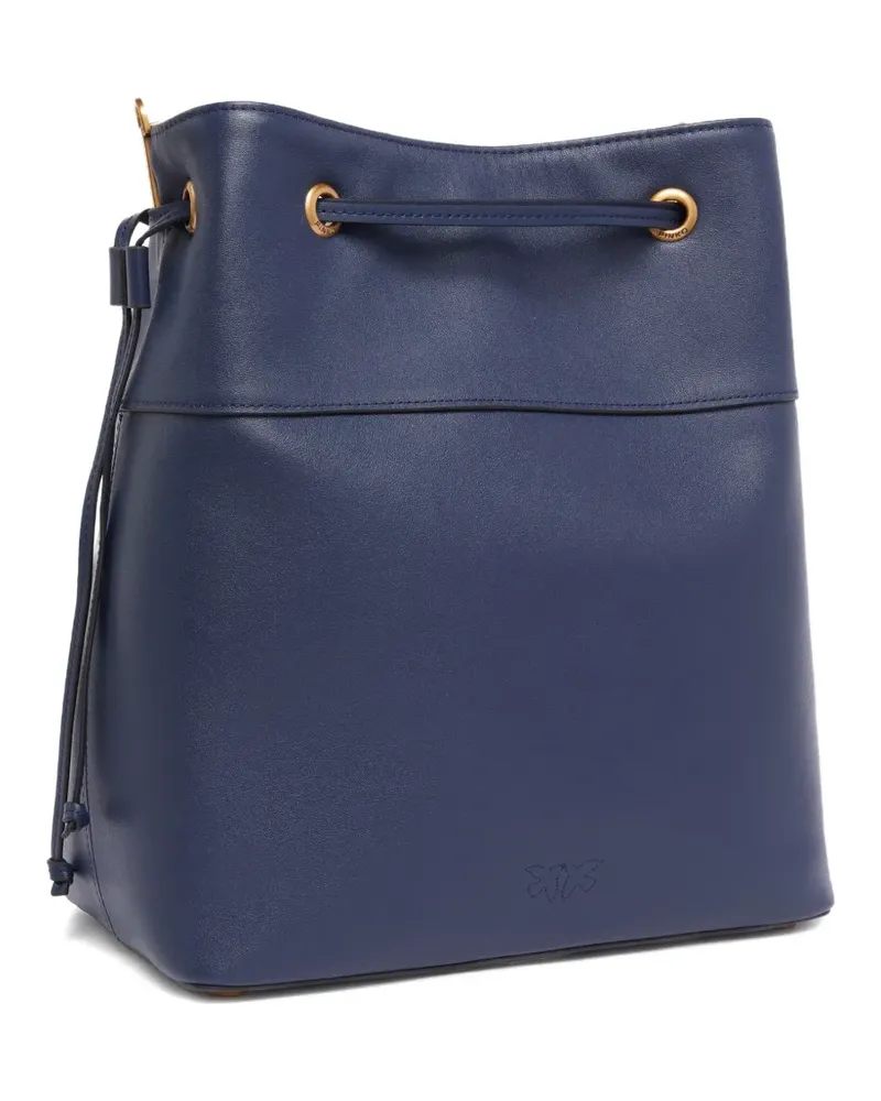 Pinko Mittelgroße Beuteltasche mit Logo-Verzierung - Blau Blau
