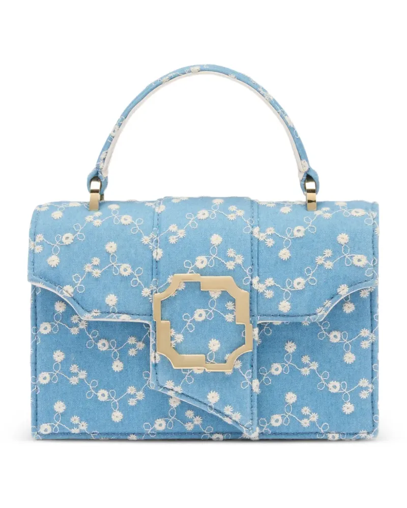 Malone Souliers Mini-Handtasche mit Blumen-Print - Blau Blau