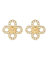 Tory Burch Kleine Kira Ohrringe mit Kleeblattform Gold