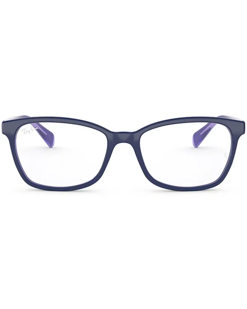 Ray Ban Brille mit eckigem Gestell - Blau Blau