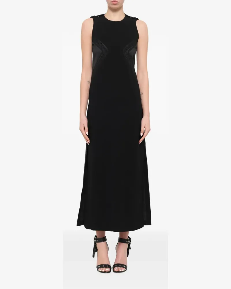 Neil Barrett epaulette-detail maxi dress - Schwarz Schwarz