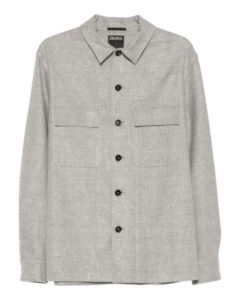 Ermenegildo Zegna button-up flap-pocket shirt - Grau Grau