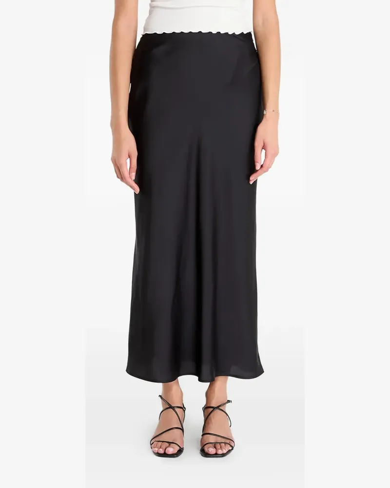 Guess Sibilla satin-finish maxi skirt - Schwarz Schwarz