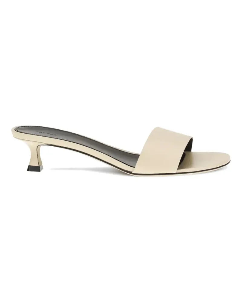The Row two slide sandals - Nude Nude