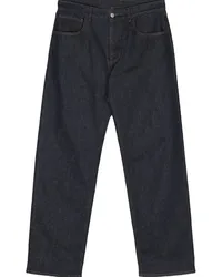 Ferrari Halbhohe Straight-Leg-Jeans Blau