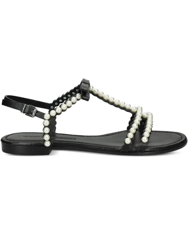 Kennel & Schmenger ELLE Sandalen mit Perlenverzierung - Schwarz Schwarz