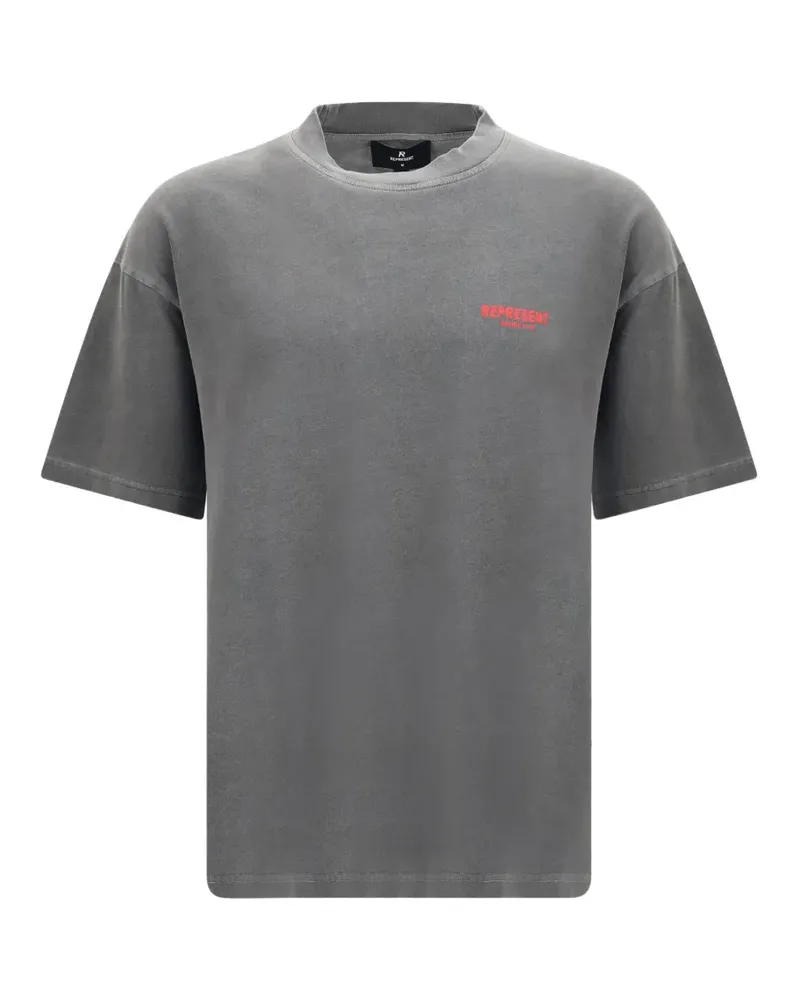 REPRESENT logo-print T-shirt - Grau Grau