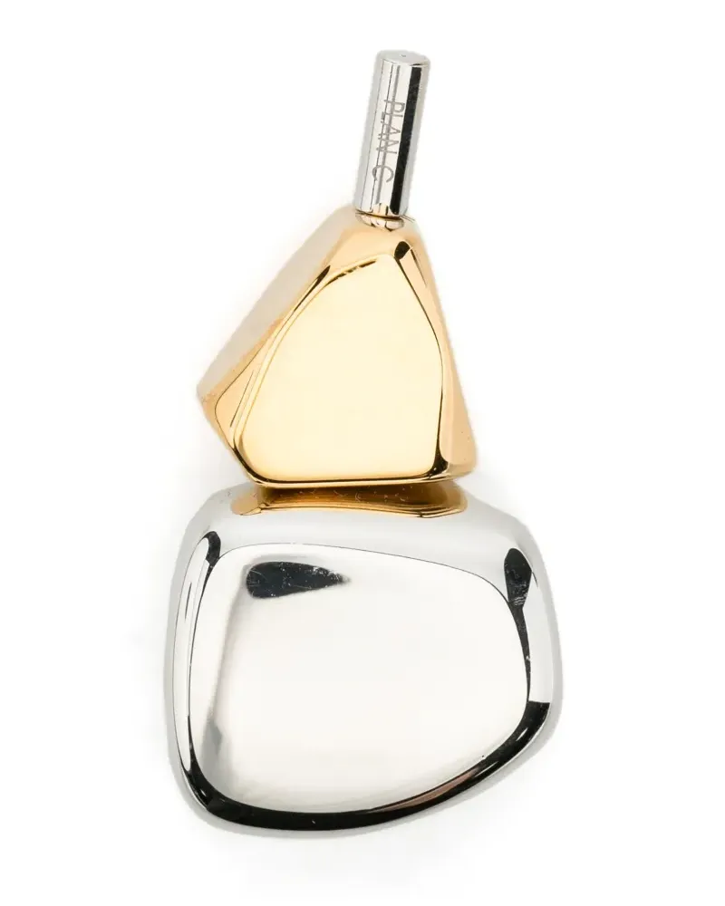 PLAN C Abstract geometric drop earrings - Gold Gold