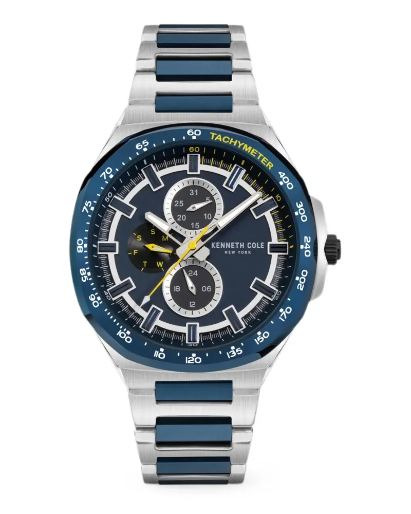 Kenneth Cole Armbanduhr mit Logo-Detail 43mm - Blau Blau