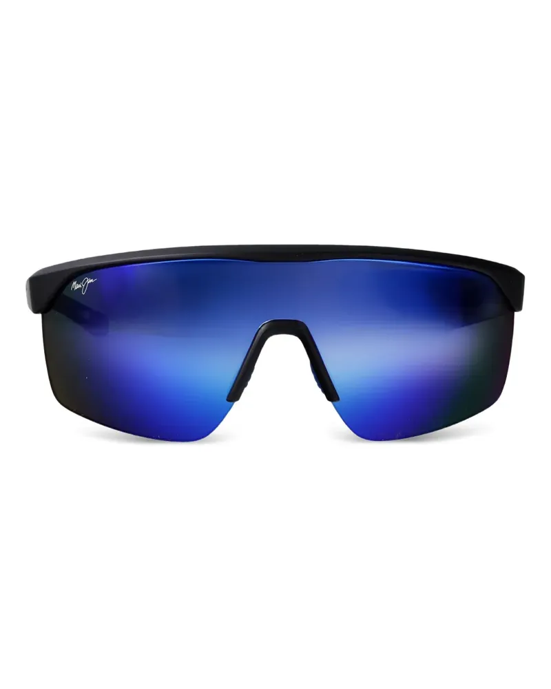 Maui Jim Paluna Sonnenbrille mit geometrischem Gestell - Schwarz Schwarz