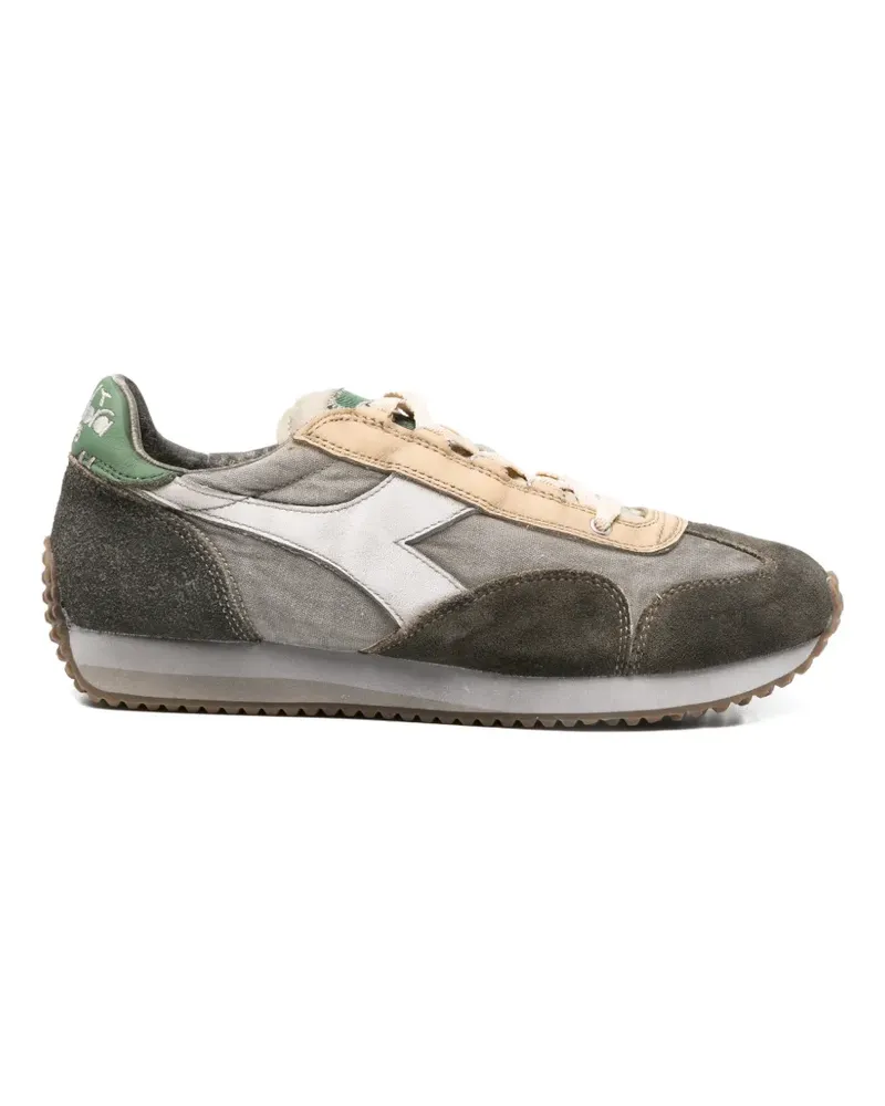 Diadora Equipe beige dew detail leather sneakers - Grau Grau