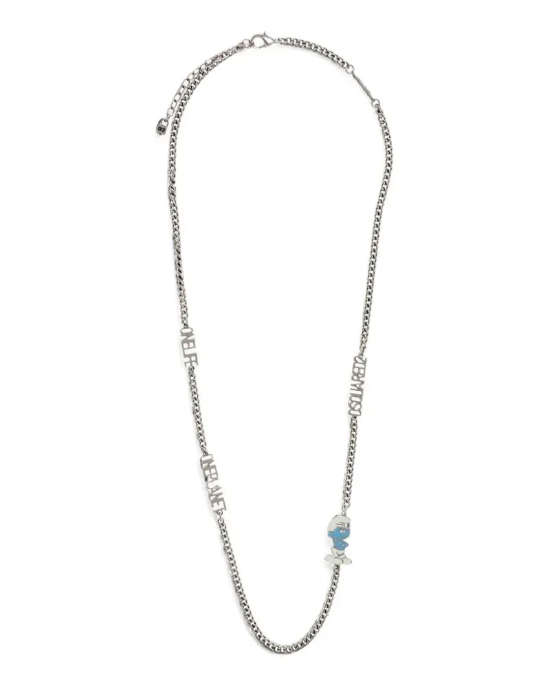 Dsquared2 Smurfs Halskette mit Logo - Silber Silber