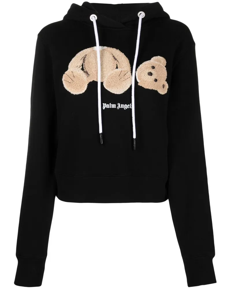 Palm Angels Hoodie mit Teddy-Motiv - Schwarz Schwarz