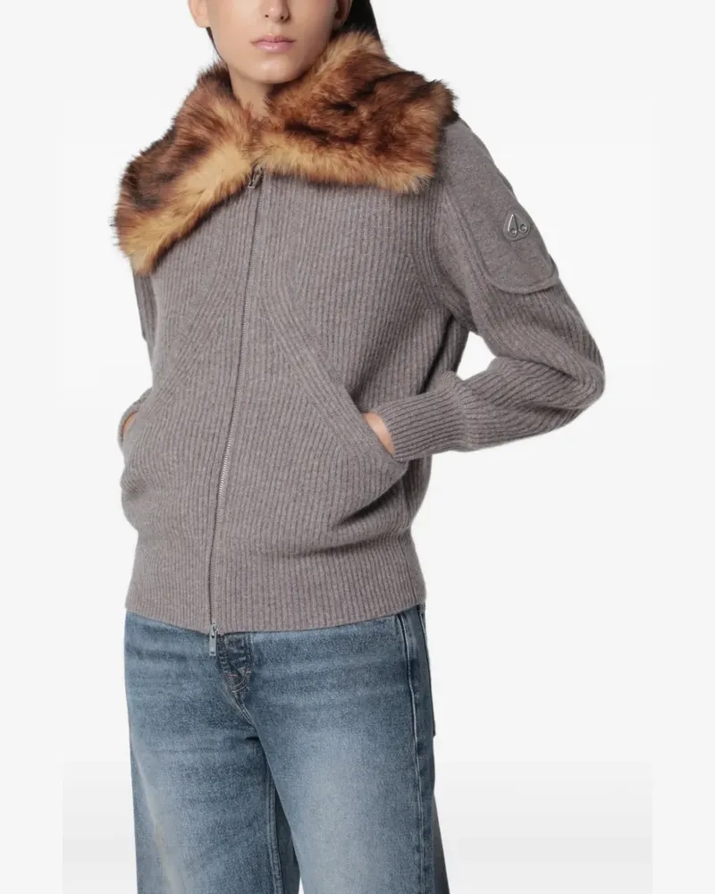 Moose Knuckles Corina Cardigan mit Reißverschluss - Grau Grau