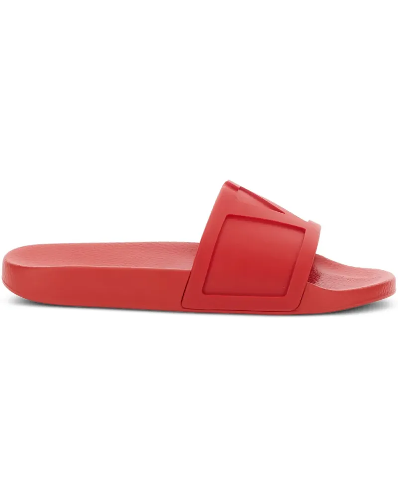 Valentino Garavani Pantoletten mit Logo-Prägung - Rot Rot