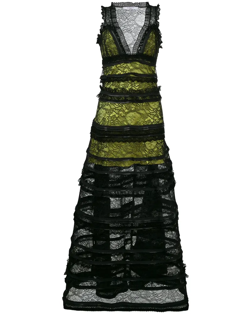 Givenchy Kleid mit gestuftem Design - Schwarz Schwarz