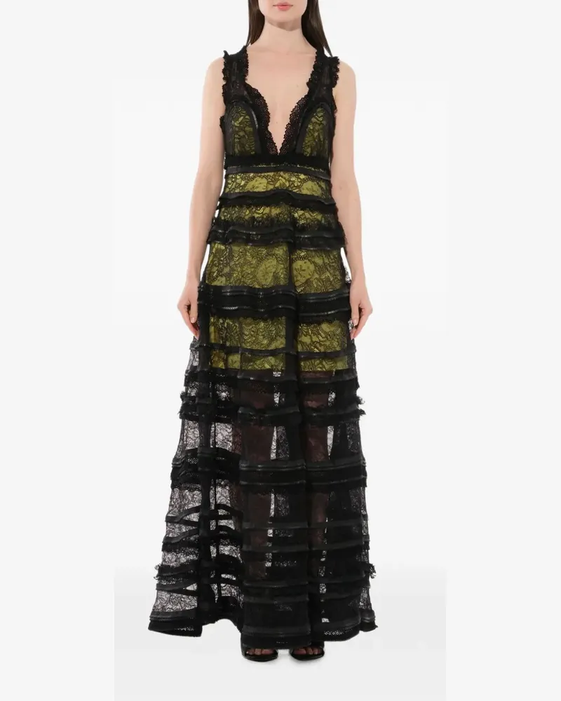 Givenchy Kleid mit gestuftem Design - Schwarz Schwarz