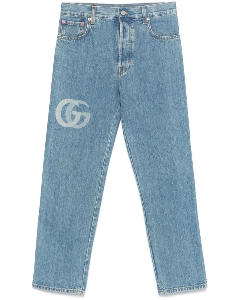 Gucci Klassische Cropped-Jeans - Blau Blau