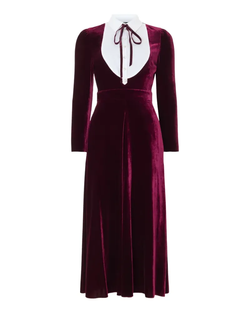 Temperley London Pompidou Midikleid mit Latz - Violett Violett