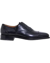 Ferragamo Oxford-Schuhe mit abgesetzter Kappe Schwarz