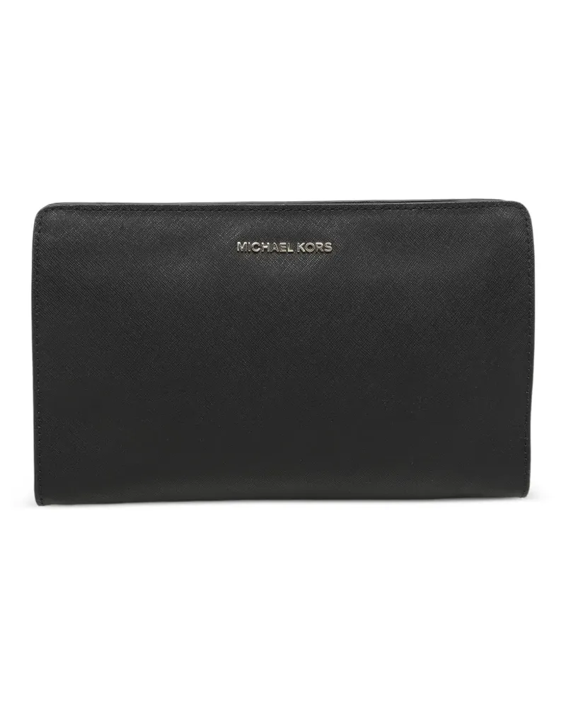 Michael Kors Große Jet Set Umhängetasche - Schwarz Schwarz