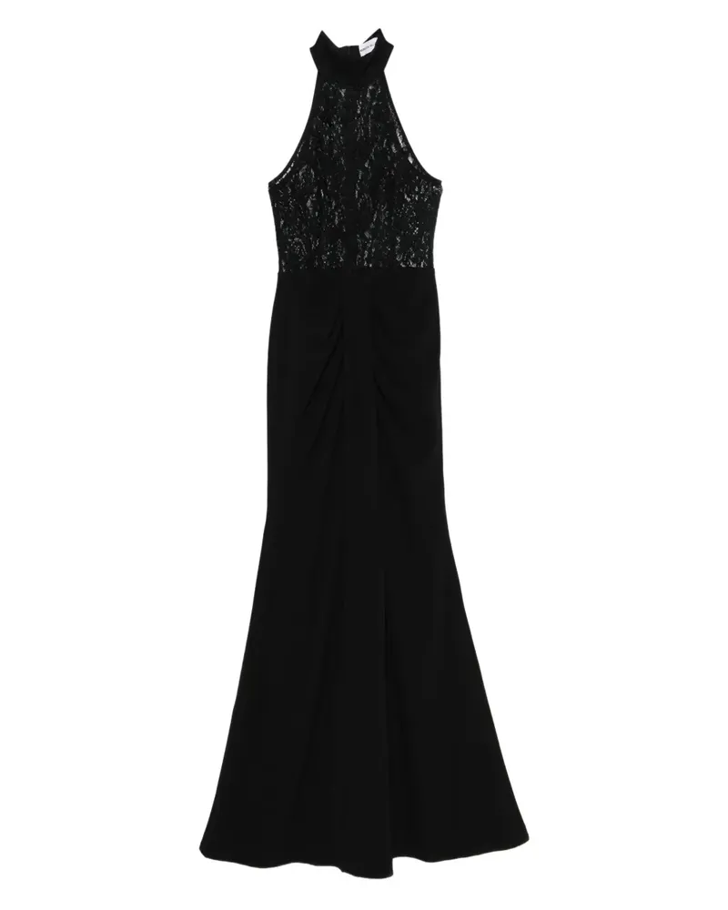 Rebecca Vallance Dixie halterneck gown - Schwarz Schwarz