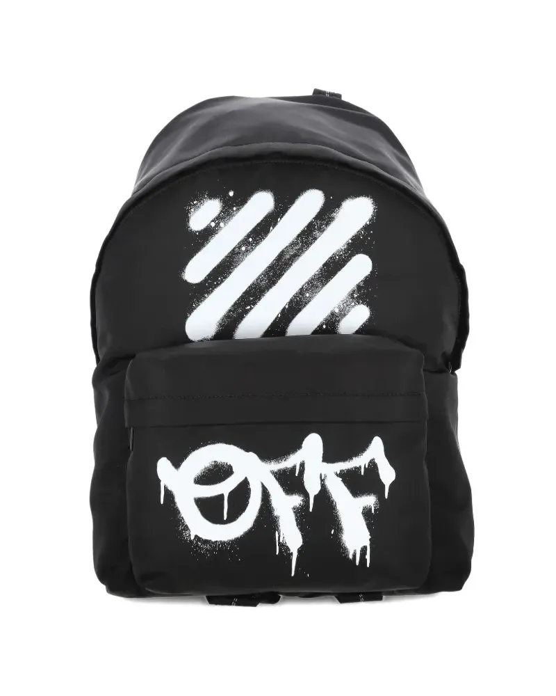 OFF-WHITE graphic-print backpack - Schwarz Schwarz