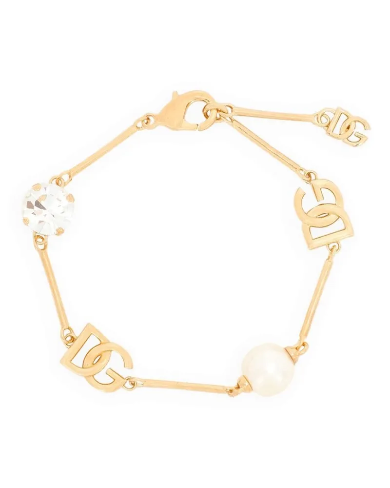 Dolce & Gabbana Armband mit Kristallen - Gold Gold
