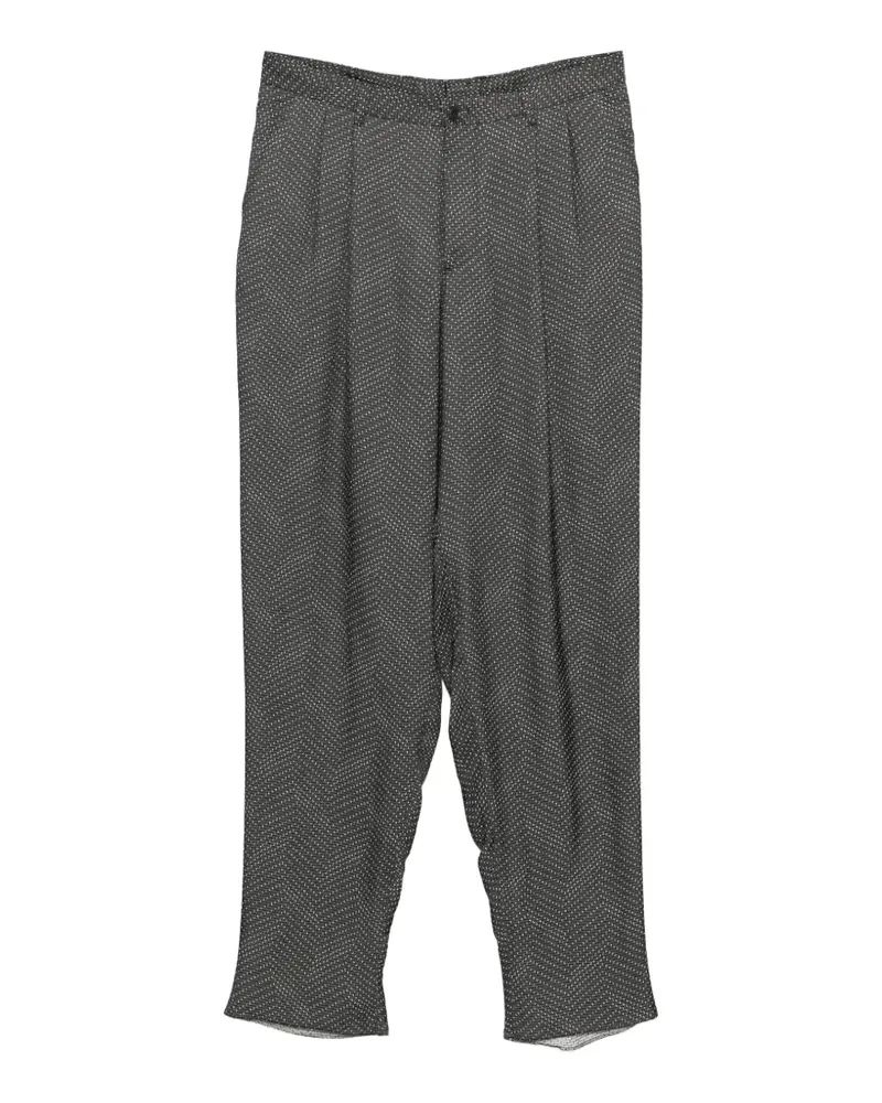 Giorgio Armani Gemusterte Hose - Grau Grau