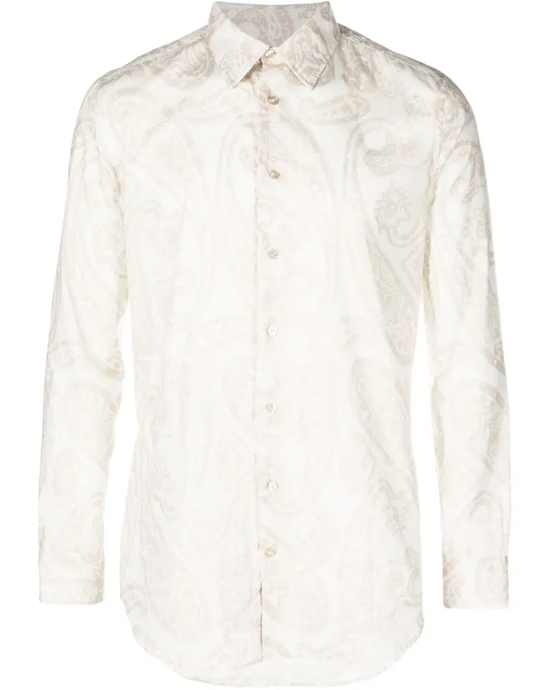 Etro Hemd mit Paisley-Print - Weiß Weiß