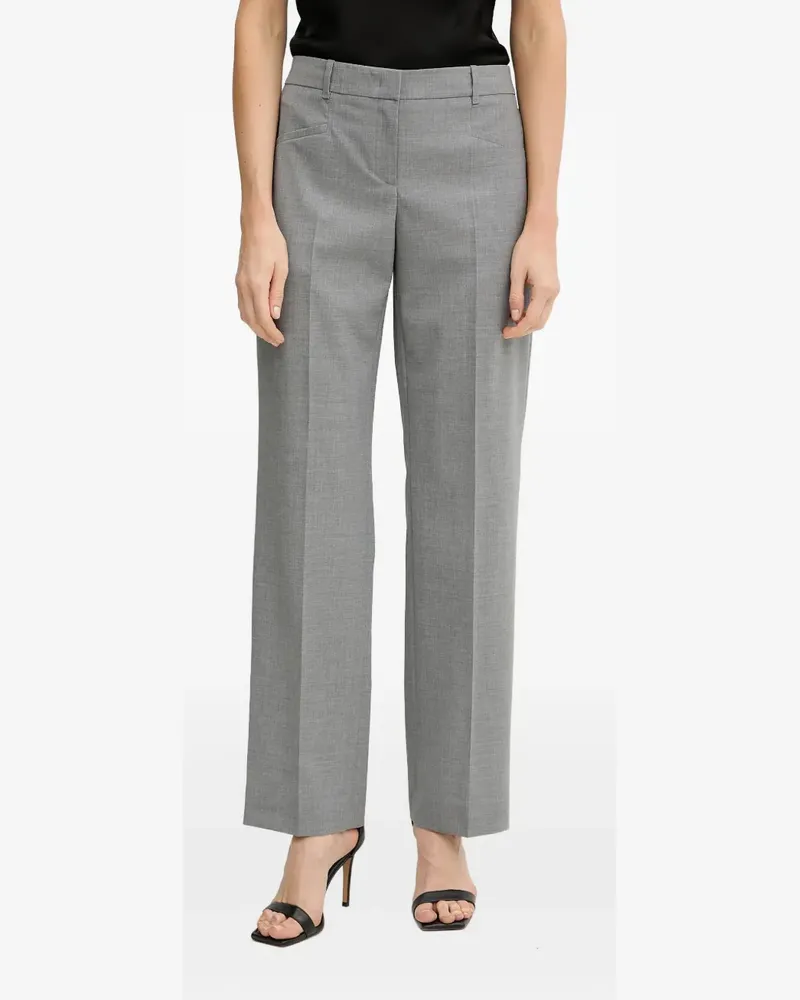 HUGO BOSS Bundfaltenhose mit eingefassten Taschen - Grau Grau
