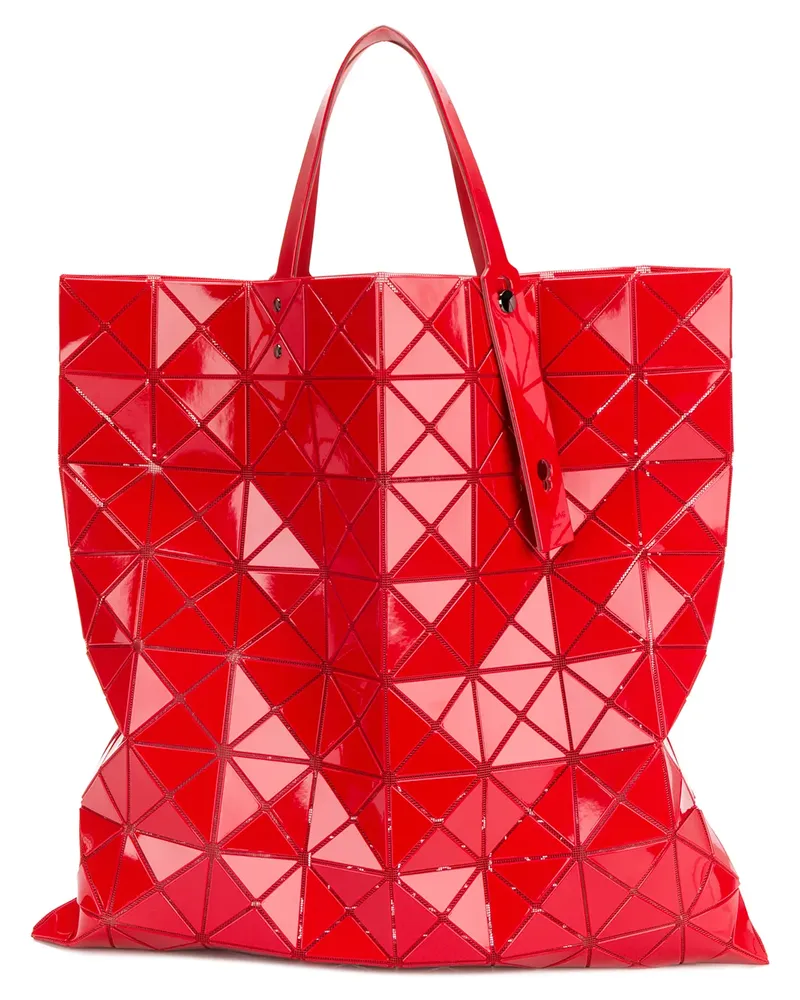 Issey Miyake Große Handtasche mit geometrischem Design - Rot Rot