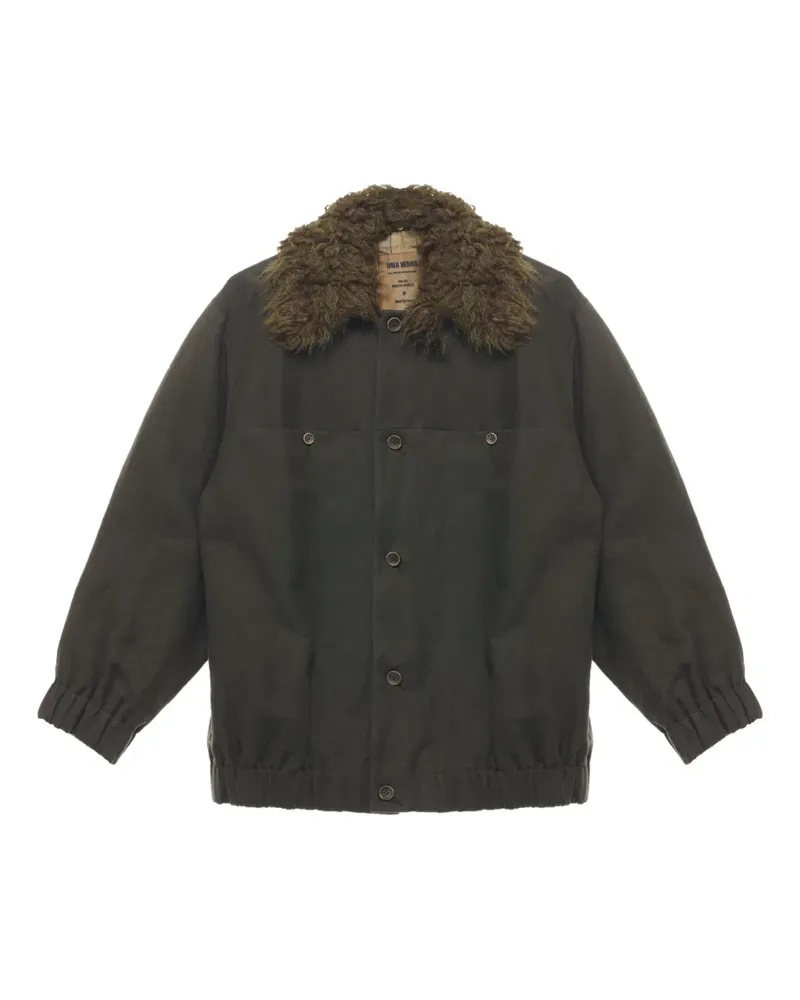 Uma Wang Juel Jacke mit Kragen aus Faux Fur - Braun Braun