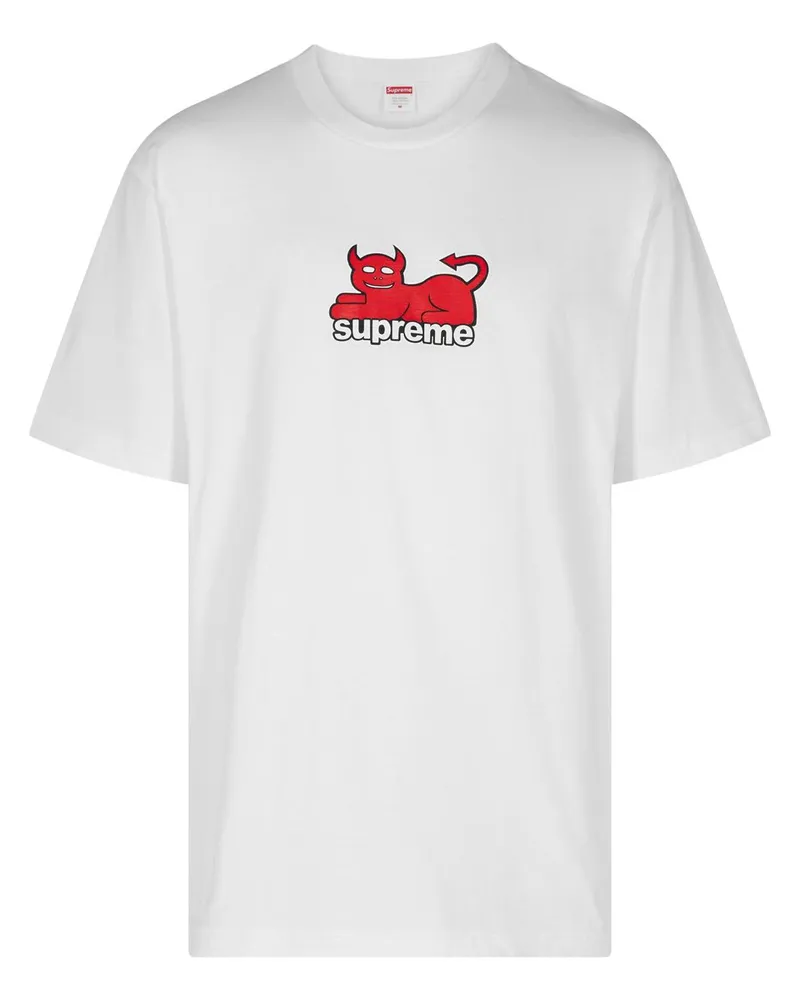 Supreme Being Toy Machine Devil Cat T-Shirt - Weiß Weiß