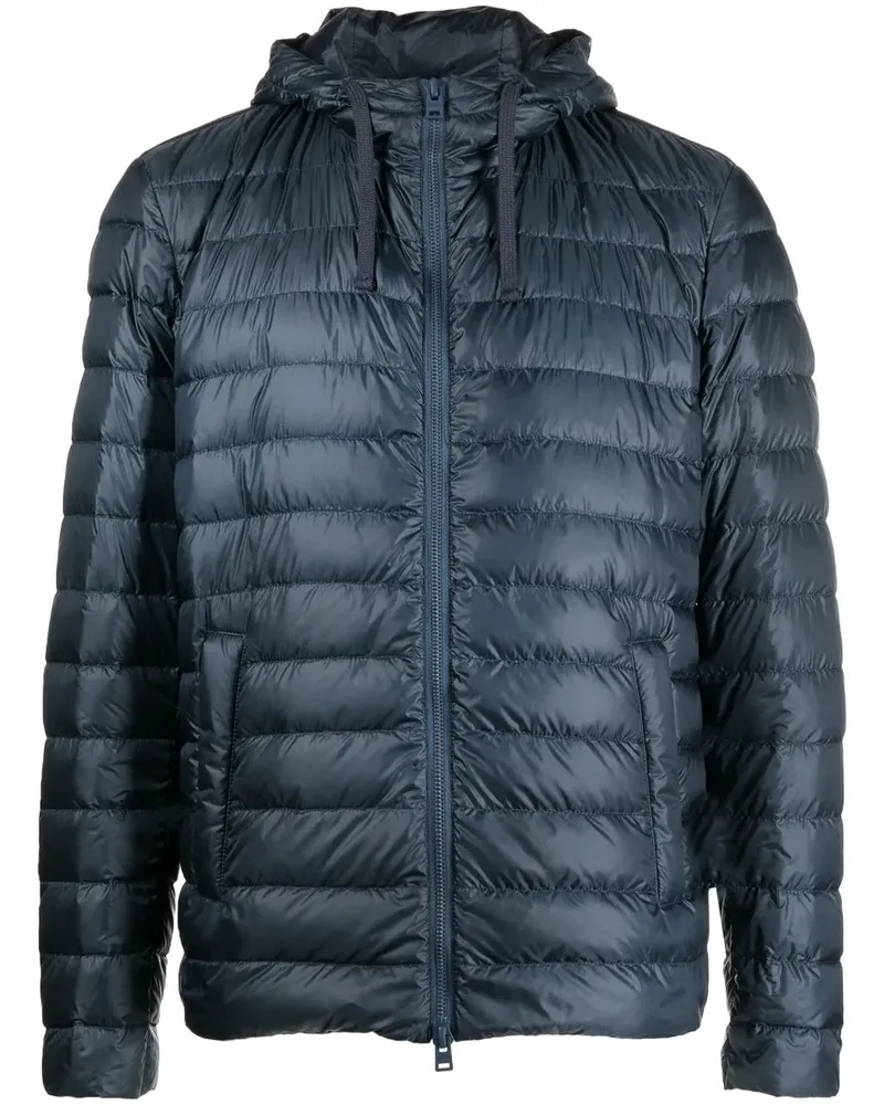 Herno Gefütterte Globe Kapuzenjacke - Blau Blau