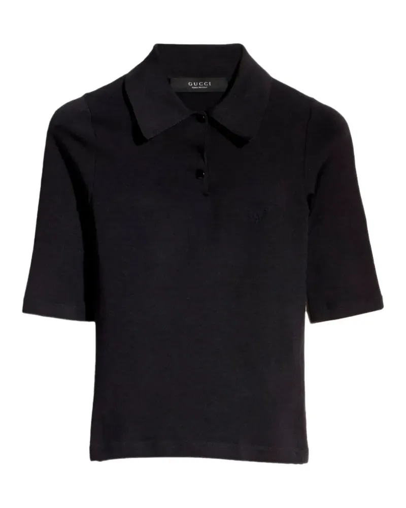 Gucci Poloshirt mit kurzen Ärmeln - Schwarz Schwarz