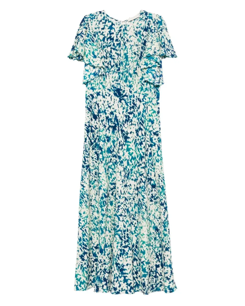 Ulla Johnson Maxikleid mit Rüschen - Blau Blau