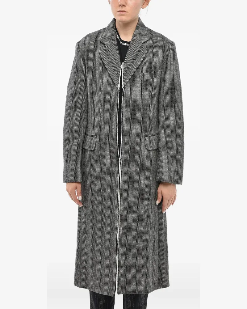 Stella McCartney Melany Fischgrätenmantel - Grau Grau
