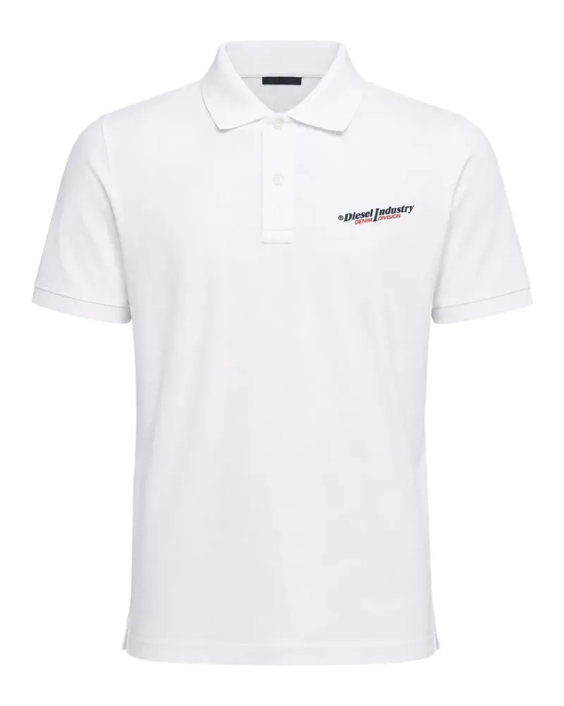 Diesel Smith Poloshirt mit Logo - Weiß Weiß