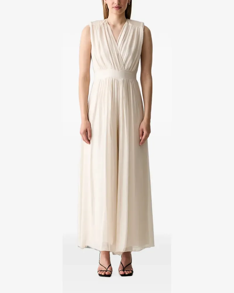 HAVEONE Wickeljumpsuit mit weitem Bein - Nude Nude