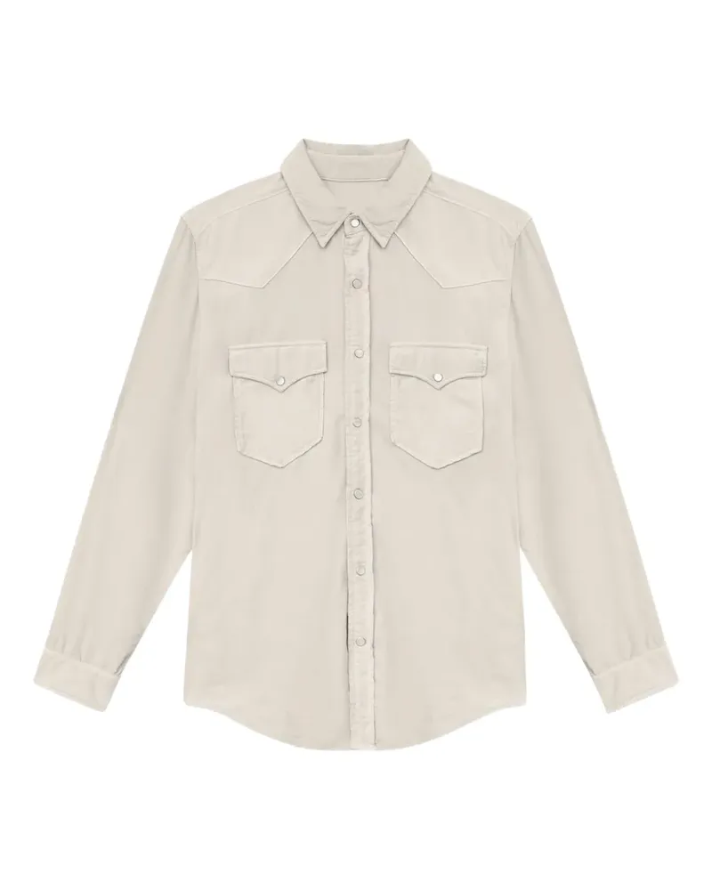 Isabel Marant Vasco Hemd aus Cord - Nude Nude