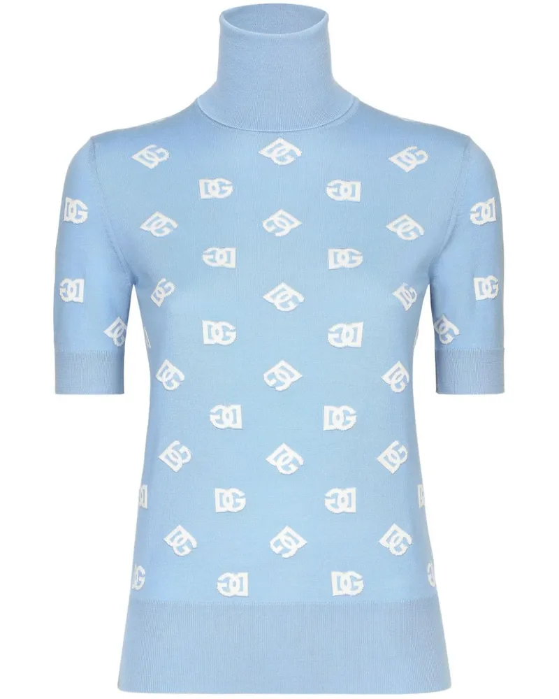 Dolce & Gabbana Oberteil mit Stickerei - Blau Blau