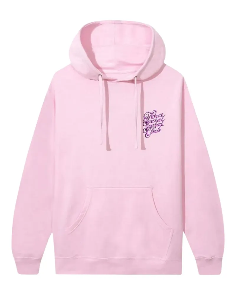 Anti Social Social Club Eyelash Hoodie - Rosa Rosa
