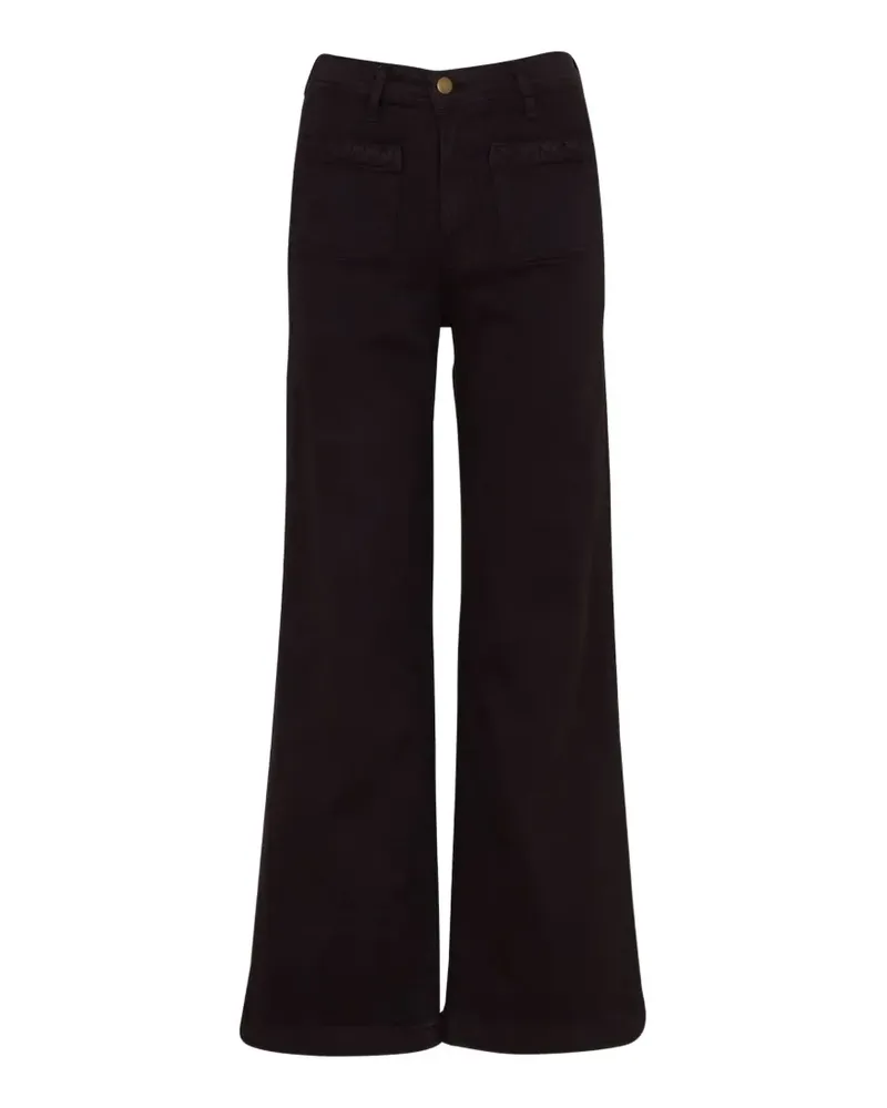 MAISON HOTEL Giulietta Hose mit hohem Bund - Braun Braun