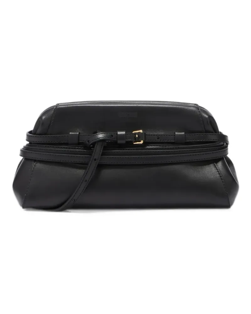 Moschino Clutch mit Riemendetail - Schwarz Schwarz