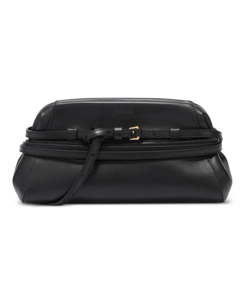 Moschino Clutch mit Riemendetail - Schwarz Schwarz