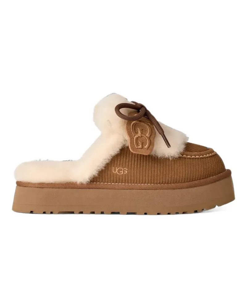 UGG Disquette Heritage platform slippers - Braun Braun
