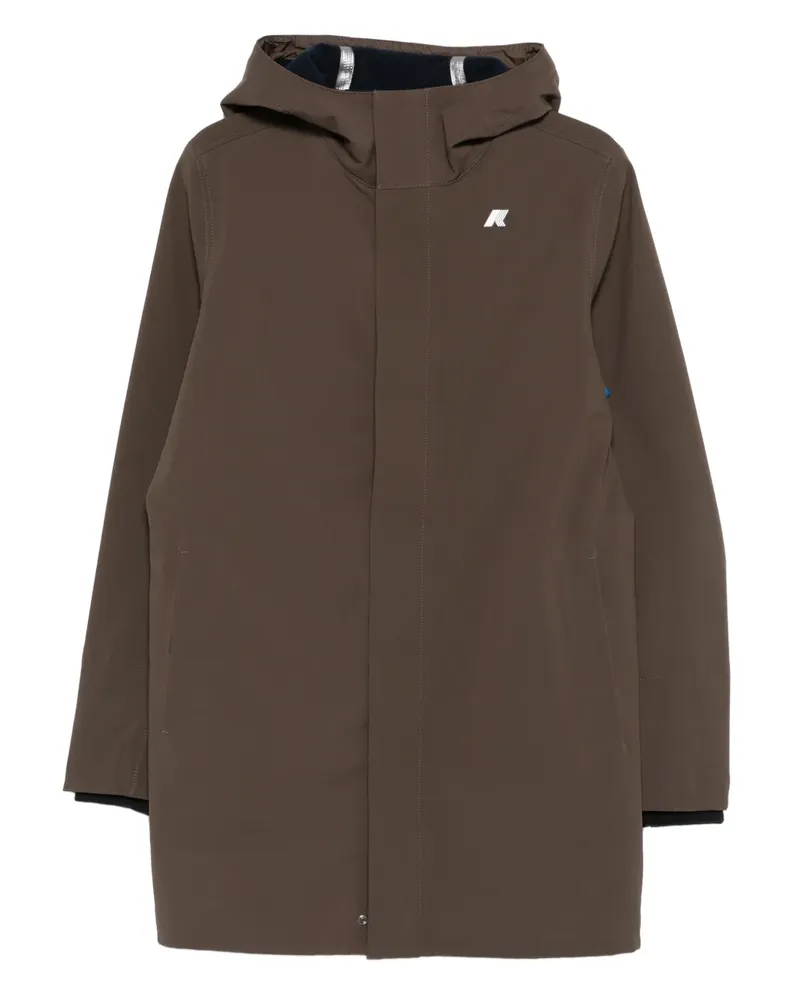 K-Way Jacke mit Kapuze - Braun Braun