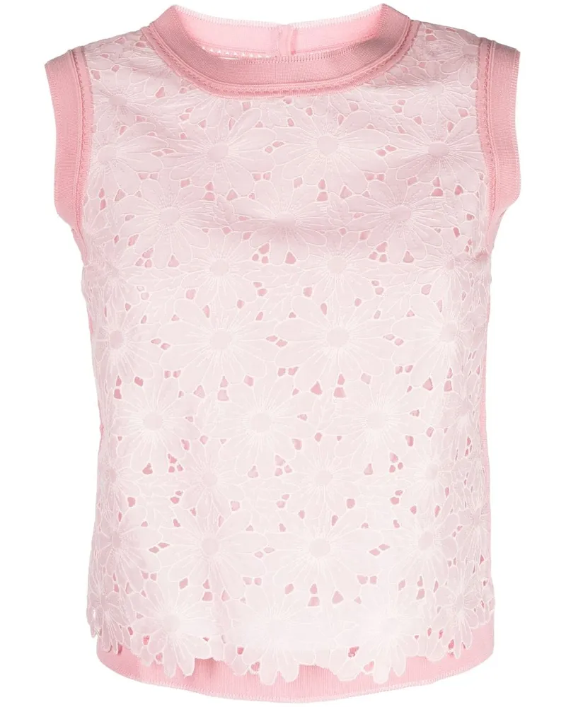 SHIATZY CHEN Top mit Spitzendetail - Rosa Rosa