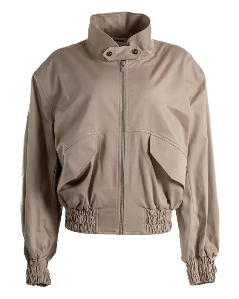 Magda Butrym zip-up bomber jacket - Nude Nude